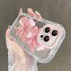 Романтичный чехол-зеркало с цветами персика для iPhone 17 Air 16 Pro Max 17 15 14 13 12 11 7 8 Plus XR XS Защитная задняя крышка