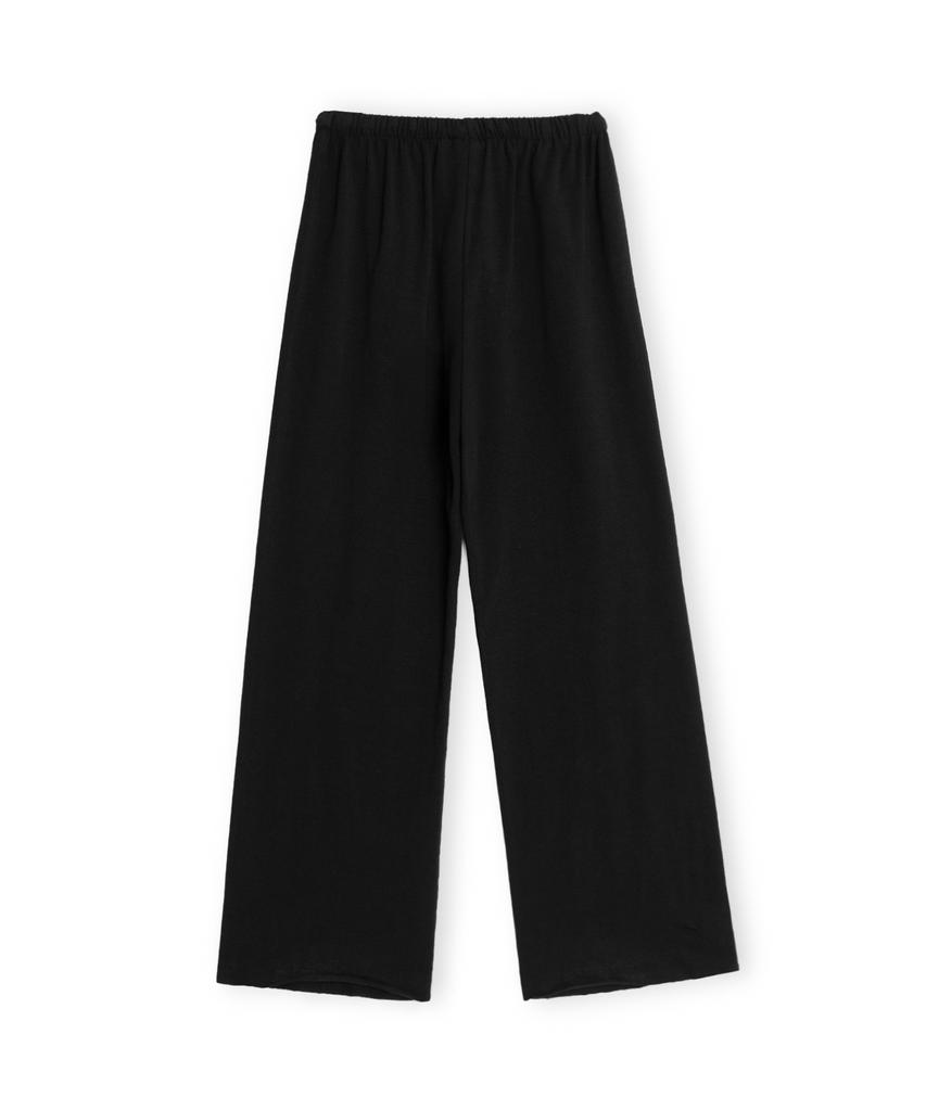 Брюки Beulaunyadeubaelleonseu W из мягкого джерси, свободный крой, черные