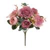 Silk Peony Artificial Flowers Fake  Bouquet Wedding Party Decor
