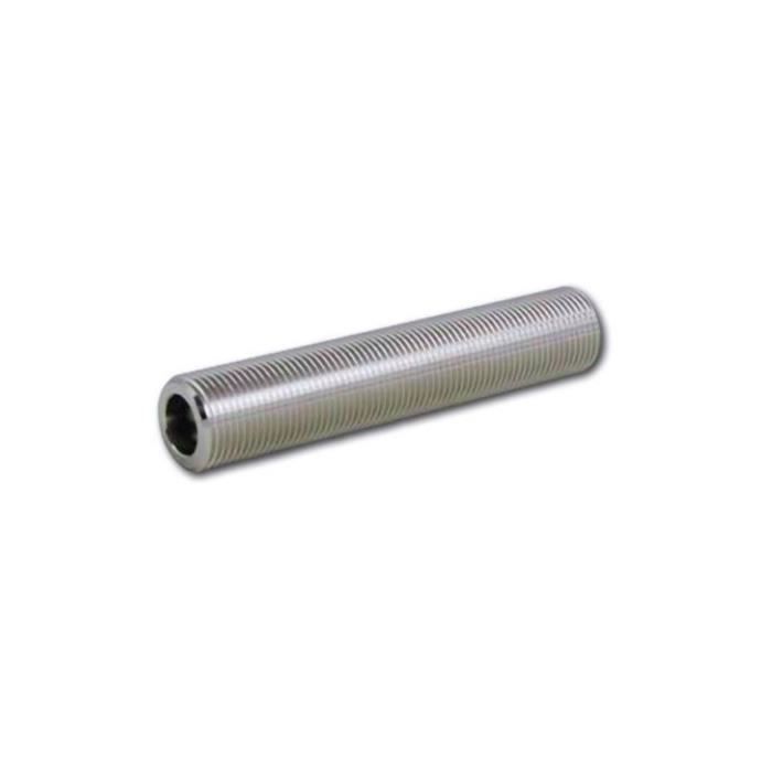 Tube fileté, tige de robinet rainure des deux côtés - largeur nominale 7mm, 5/8 pouce filetage, longueur 40 mm, en acier inoxydable