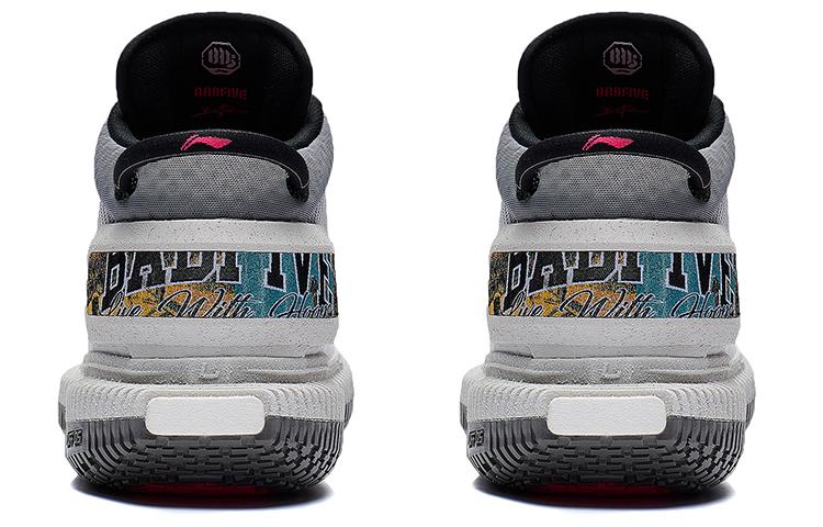 Мужские баскетбольные кроссовки Li-Ning Badfive 3 Ultra Cushioning с противоскользящей и износостойкой подошвой, средняя высота, серые ABFS011-12