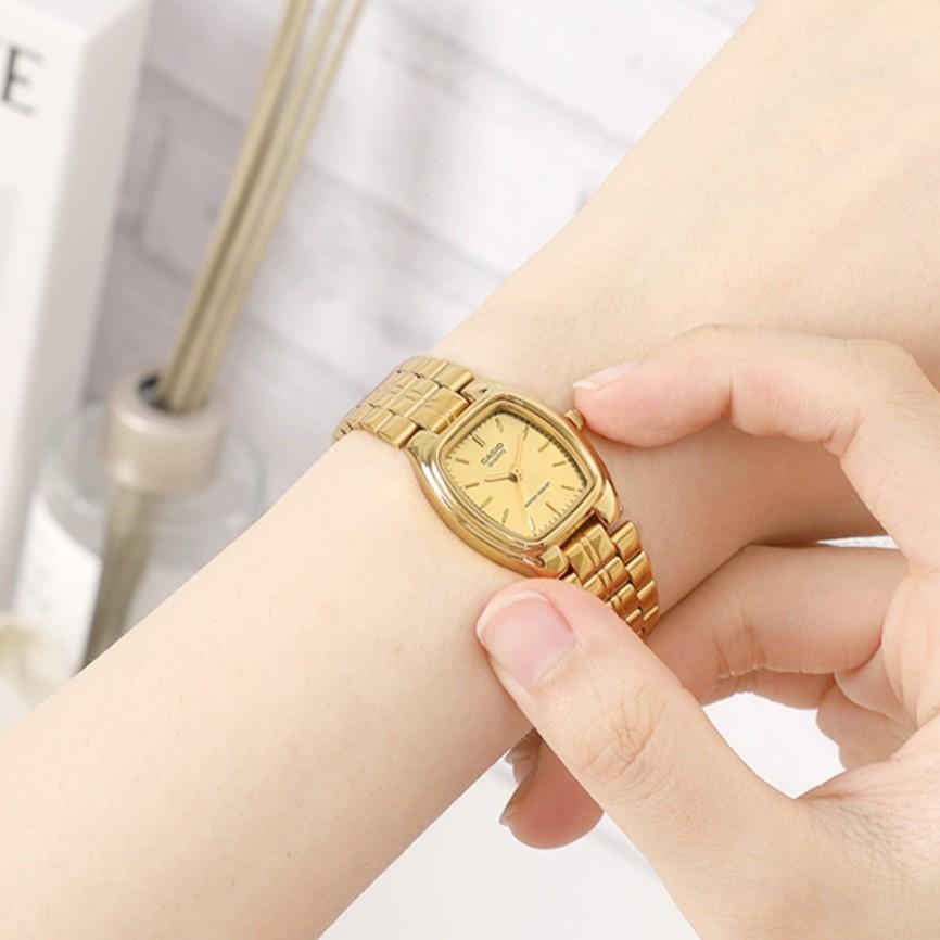 Casio Женские классические официальные часы с квадратным и круглым циферблатом, минеральное стекло, 5 цветов
