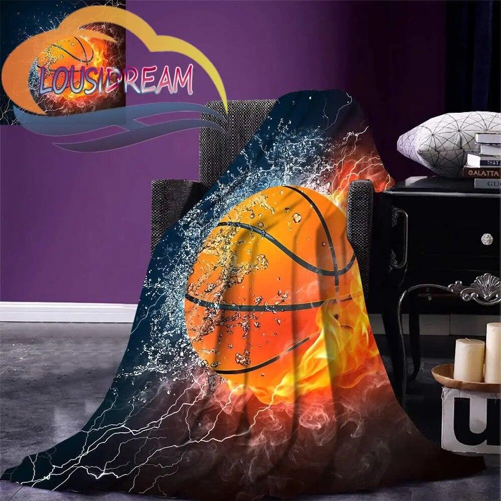 Sports Ball Blanket Print All Season Lightweight Plush Cozy Super Soft Luxury Couch Sofa Bed Blanket{Customize Your Picture}