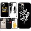 Люблю выпекать Шеф-нож Чехол для телефона для iPhone 17 Air 16 16e 15 13 14 11 12 Pro Max Plus coque fundas Оболочка