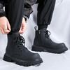 Мужские ботинки мартин осень и зима новые полусапоги большеголовые британский стиль на толстой подошве повседневные с внутренней танкеткой рабочие ботинки 32059-R