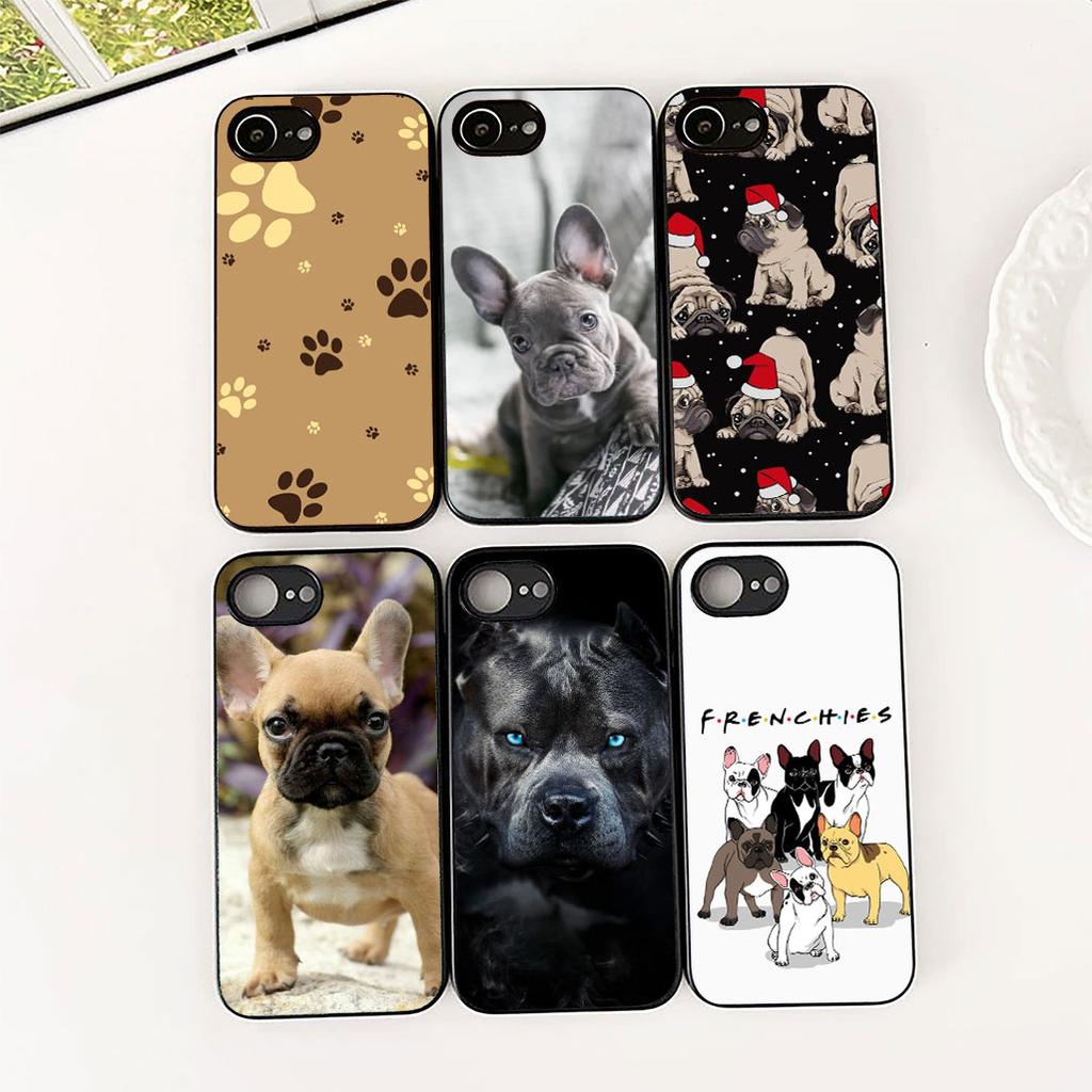 Cover for Samsung Galaxy S20 S22 S21 FE Ultra Plus A07 A17 A15 A16 A25 A57 A37 Casing Phone Case Cure Art Paw France Bulldog Dog