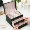 Lock Arch Three-layer Jewelry Box Drawer Style Jewelry Box, Earring Jewelry Storage Box Suitable for All Kinds of Jewelry Storage