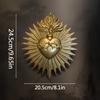 Gothic Sacred Heart Firework Statue Wall Decor, Resin Plaque: Exquisite Embossed Design—Perfect for Decoration,Enhances Ambiance