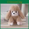 Cute Poodle Plushie Keychain Realistic Animal Shape Gift Backpack Decoration
