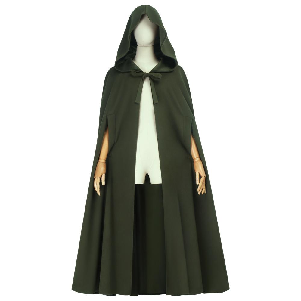 Medieval Hobbit Elves cos Costume Cloak Halloween Renaissance party woolen cape