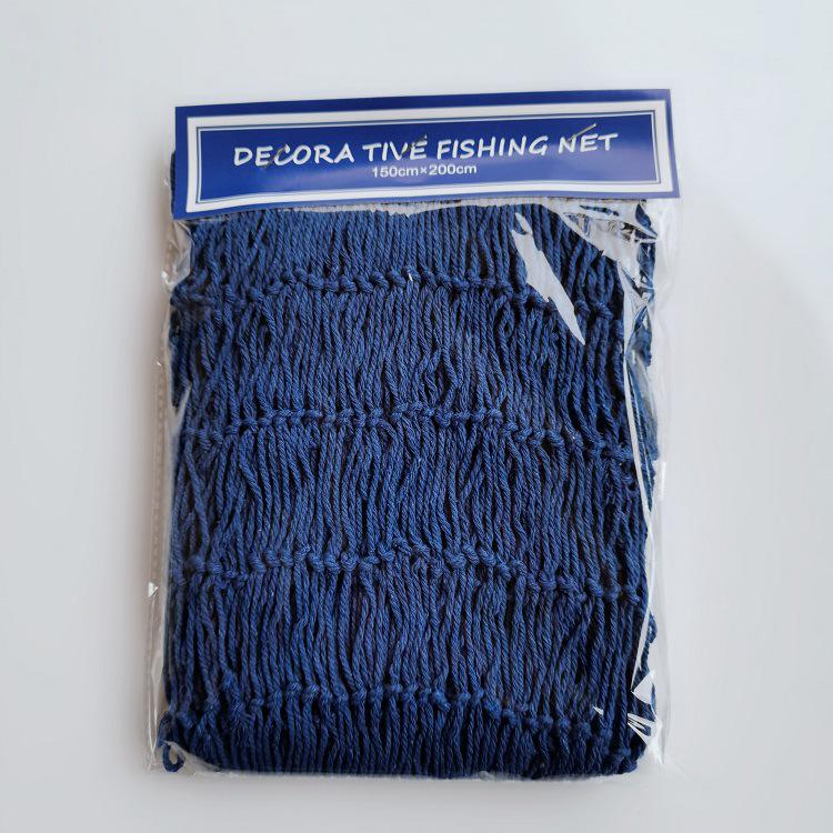 Хлопковая рыболовная сеть ручной работы, настенное украшение с ракушками и поплавками