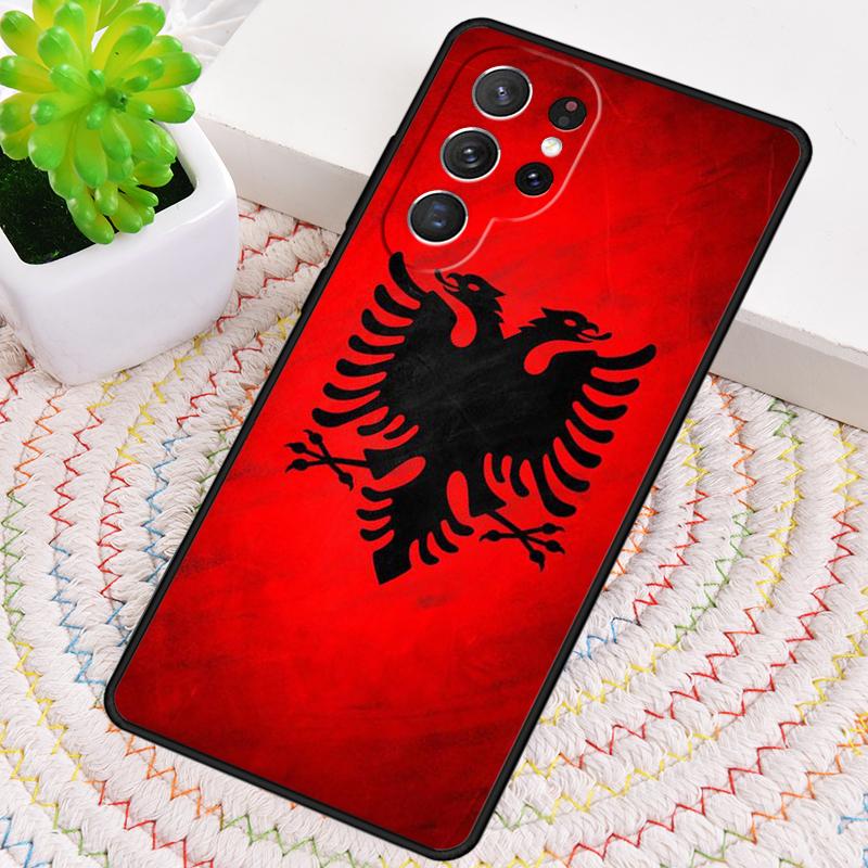 Мягкий чехол для телефона с орлом, флаг Албании, для Samsung Galaxy note 10 pro S26 Ultra S23 S24 FE S25 S21 S22 PLUS, ударопрочный