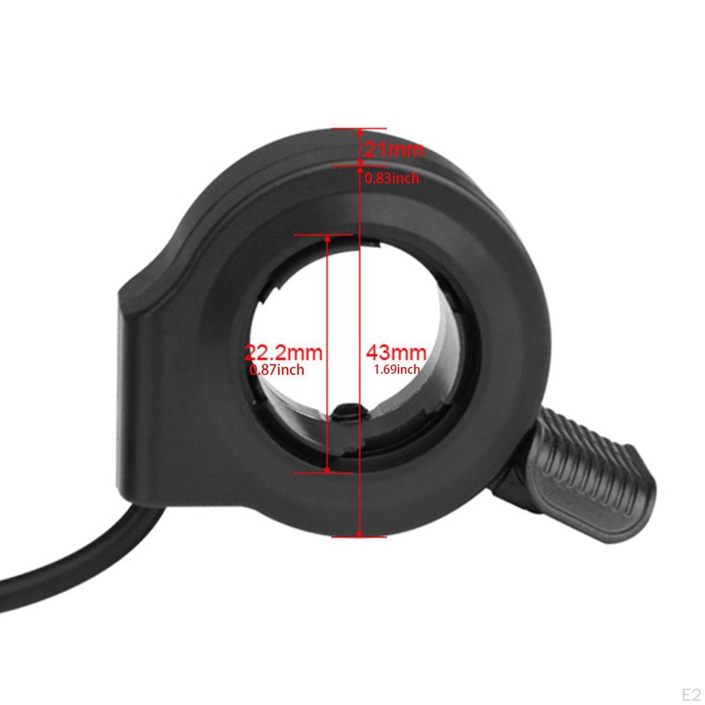 Ускоритель для скутера Thumb Throttle 22,2 мм, универсальный, для правой/левой руки, сменный для внешней скорости