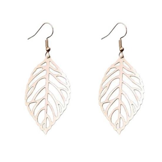 Висячие серьги с полым листом, богемные подвески, подвески, винтажные минималистичные гипоаллергенные ювелирные изделия, подарок