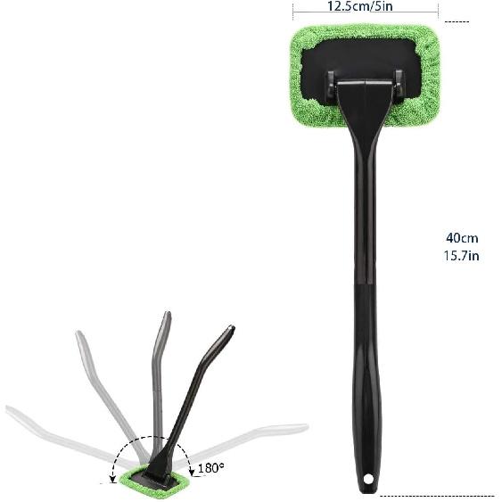 Windshield Cleaning Tool Windshield Cleaning Wand Auto Window Cleaner,5 Pieces Reusable Cloth Pads For Car Interior, Dirty Car Washing Brushes