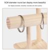 Natural Wood Bracelet Storage Rack Multi-purpose Tier Jewelry Stand Jewelry Display Stand  Girls