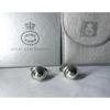 Б/у Вышедшие из печати GEORG JENSEN Georg Jensen #44D Стерлинговое серебро Винтажные Овальные Запонки Запонки Пуговица SV925 В комплекте