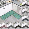 Fashionable Textile Kitchen Mat Anti -Slip Kitchen Rugs Balcony Bathroom Printed Carpet Home Floor Mat Doormat Bath Carpet