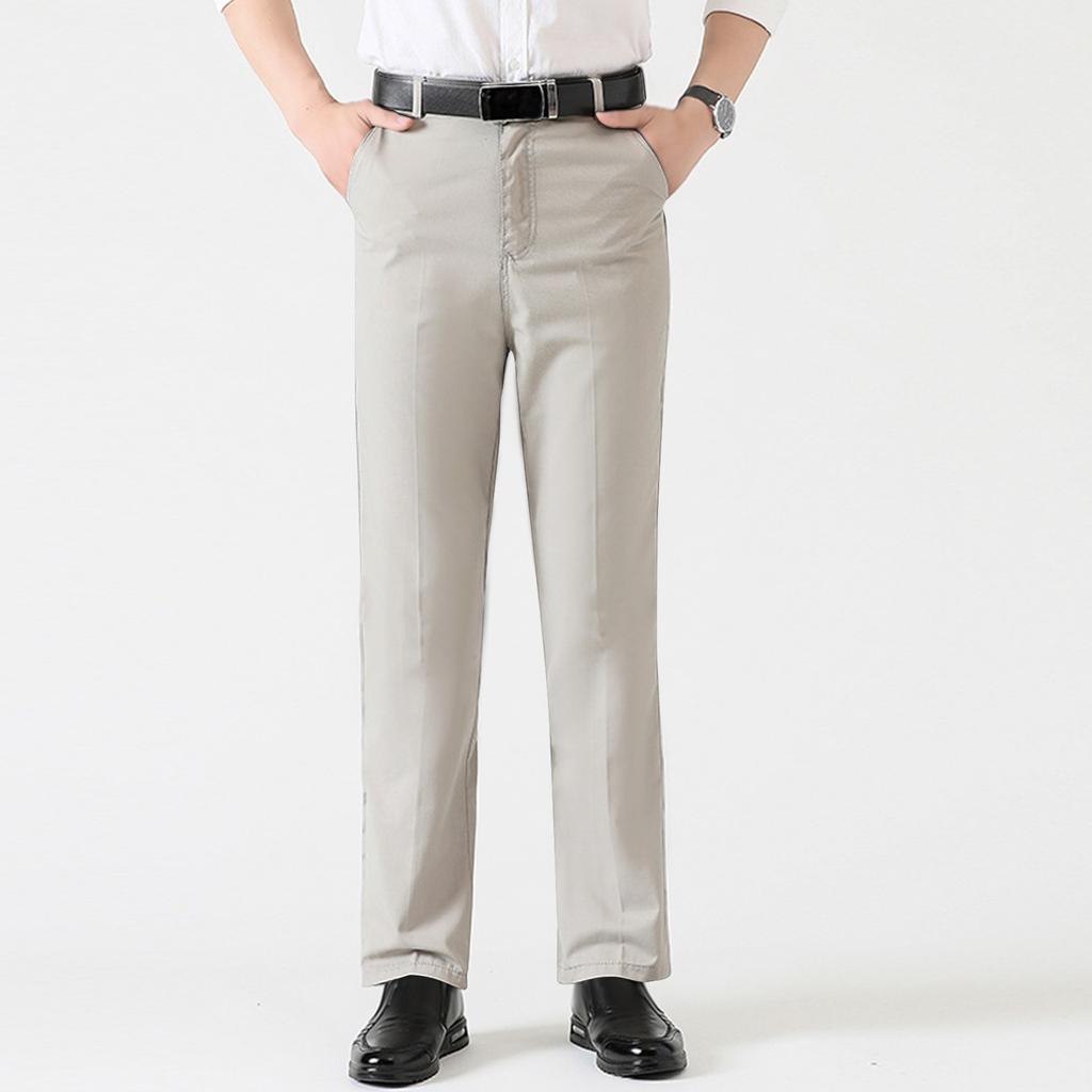 Мужские брюки Business Casual, узкие, прямые, мужские повседневные брюки