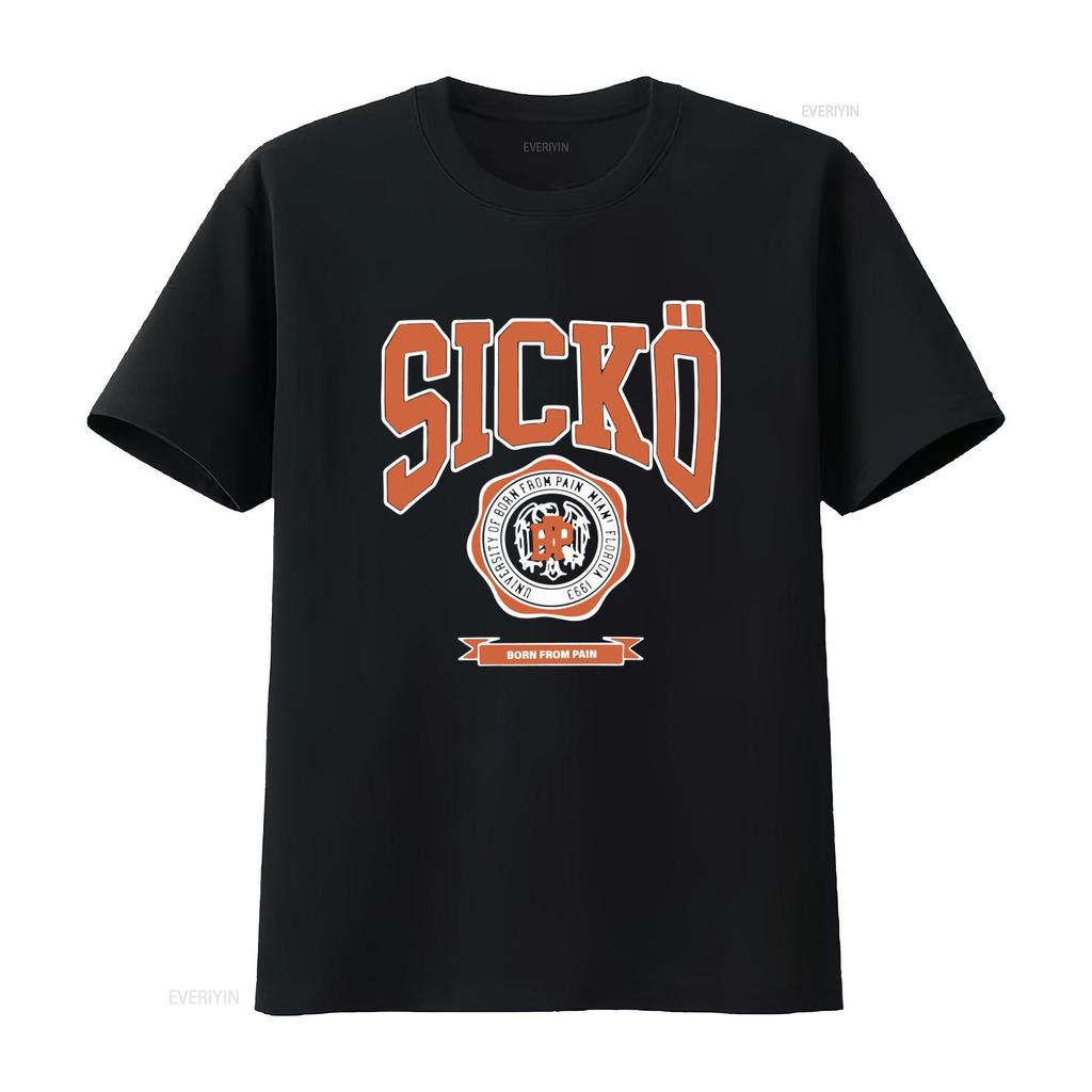 Sicko Born From Pain T Shirt Available In All Colors And Sizes vintage Washed fashion Comfortable Versatile Stretched homme