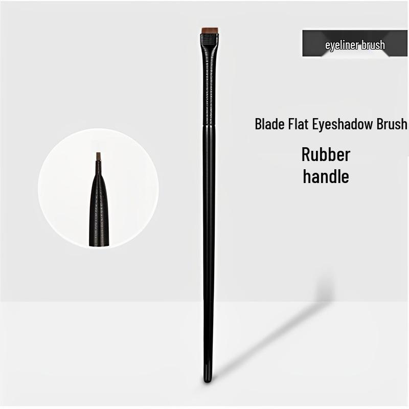 Ультратонкая плоская скошенная кисть для подводки, бровей и теней