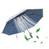 Складной зонт с вентилятором, USB-зарядка, защита от ультрафиолета, тройной складной зонт, портативный водонепроницаемый ветрозащитный летний зонт от солнца и дождя