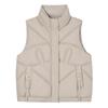 Down Cotton Vest Jacket Women's Autumn and Winter New Fashion Short Outer Wear Thickened Stand-up Collar Sleeveless Cotton Vest