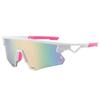 Outdoor colorful reflective riding glasses bicycle windproof sports sunglasses goggles