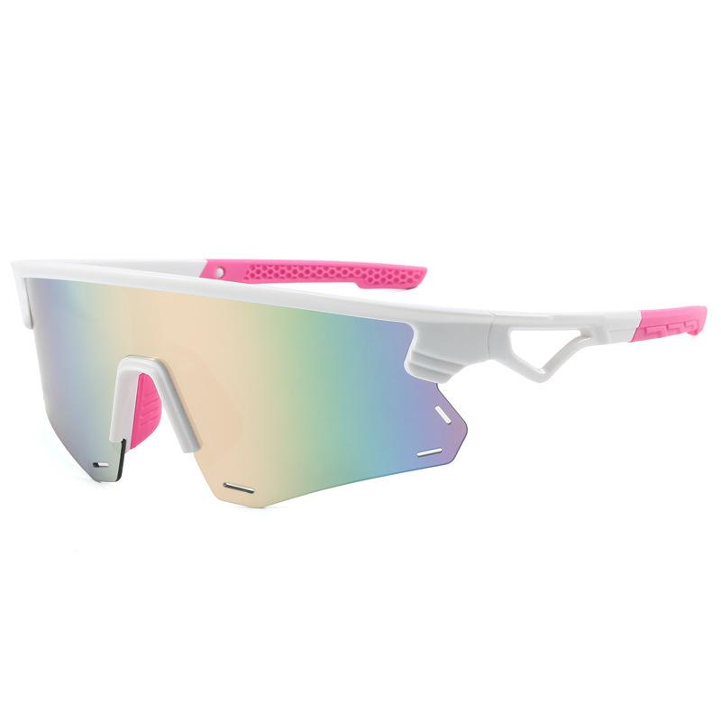 Outdoor colorful reflective riding glasses bicycle windproof sports sunglasses goggles
