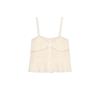 Summer Women's Clothing Ins Style V Neck Sleeveless Embroidery Trim Romantic Fashion Casual Tops 7200043