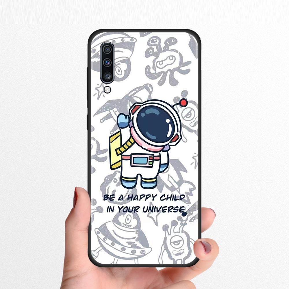 Милый мультяшный чехол Star Planet Astronaut для Samsung Galaxy A50 A70 A10 A20e A30 A40 A20s A10s A10e A80 A90 A60 A30s Phone Shell