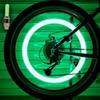 2PCS Motorcycle Wheel Light Tire Valve Stem Cap Lamp Night Riding Decoration Universal for Car Bike Bicycle Green
