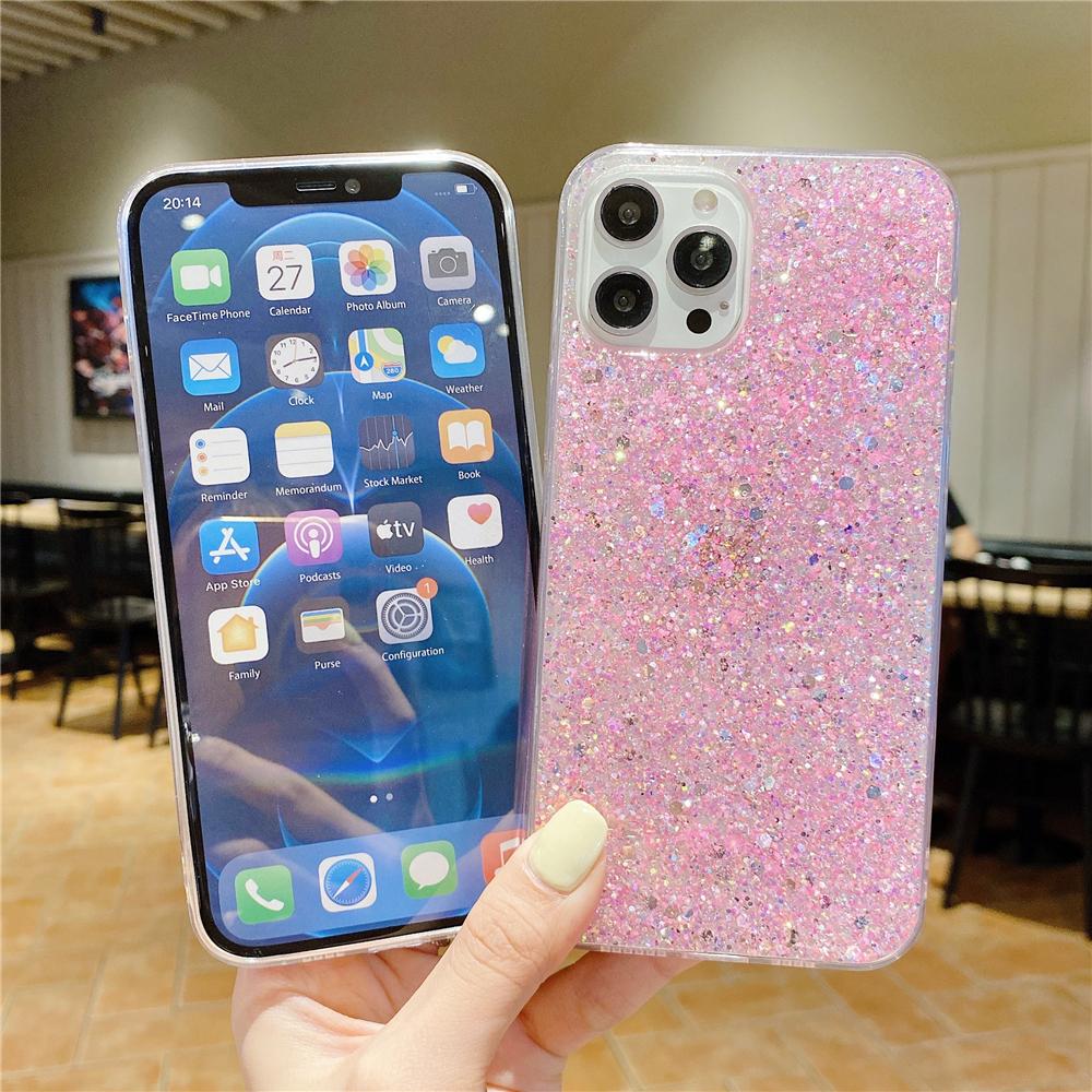 Роскошный блестящий чехол со звездами для iPhone 14 11 12 13 Pro Max XS X XR 7 8 Plus SE 2020, мини-мягкий силиконовый блестящий чехол для телефона
