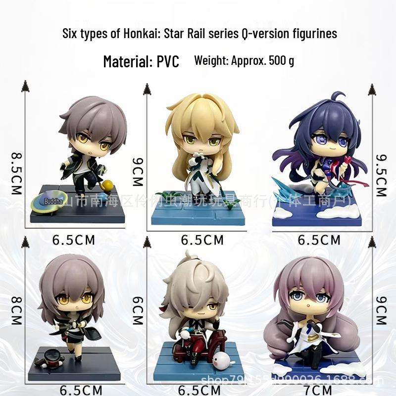 Слепая коробка Genshin Impact Q Version: 6 Стилей Аниме Игра Мерч Машина для захвата Игрушек Модель Украшение (В наличии)