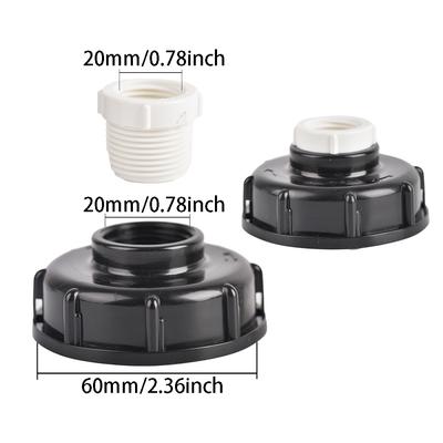 Адаптер для IBC-бака 1/2" 3/4" 1" 304 нержавеющая сталь дренажный выход аксессуар 1000 л тонн бочка садовый инструмент для полива воды