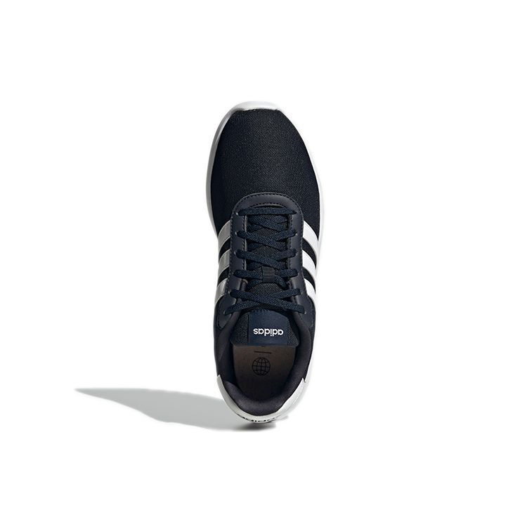 adidas Lite Racer 3.0 Удобная амортизация Нескользящие Прочные Низкие Повседневные Кроссовки для бега Мужские Кроссовки Темно-серый Чернильно-синий GY3095