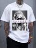 Мужская футболка с графическим принтом Savage Streetwear Портрет Повседневная футболка с круглым вырезом