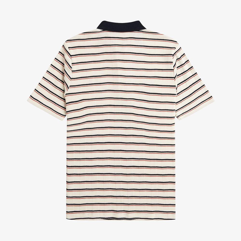 Fred Perry [Женский] Поло в полоску с рубчиком - Шелковистый персик Afpf2519189-R33
