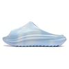 Soft Slipper Thick Sole Height Increasing Comfortable Slide Sandals Unisex Footwear Blue White AGAU003-4