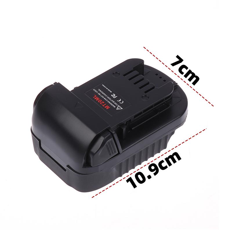 1 шт. для литий-ионного аккумулятора Makita 18 В Bl1830 Bl1860 Bl1815, переходник для литиевого аккумулятора Milwaukee 18 В Mt20Ml
