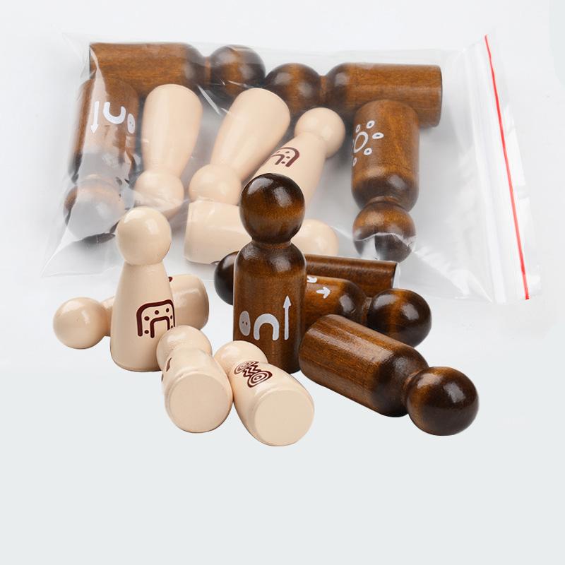 8 Pack Wooden Peg Dolls Peg People Peg Doll Bodies Natural Wood Shapes Figures Decorative Peg Doll People
