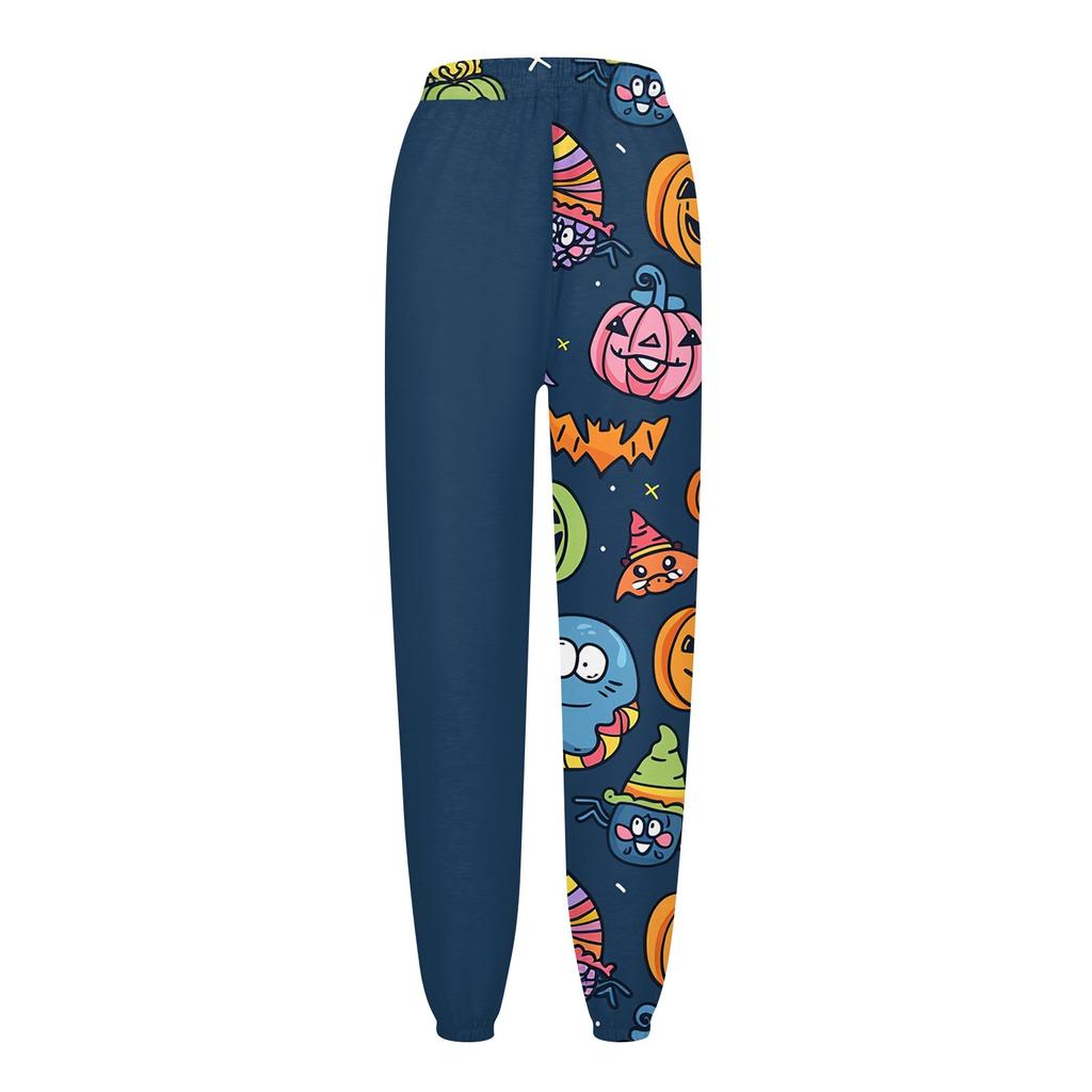 Women's Casual Fashion Sweatpants Halloween Printed Casual Pants