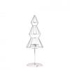 Wire Christmas Tree Shaped Tealight Holder - 24cm