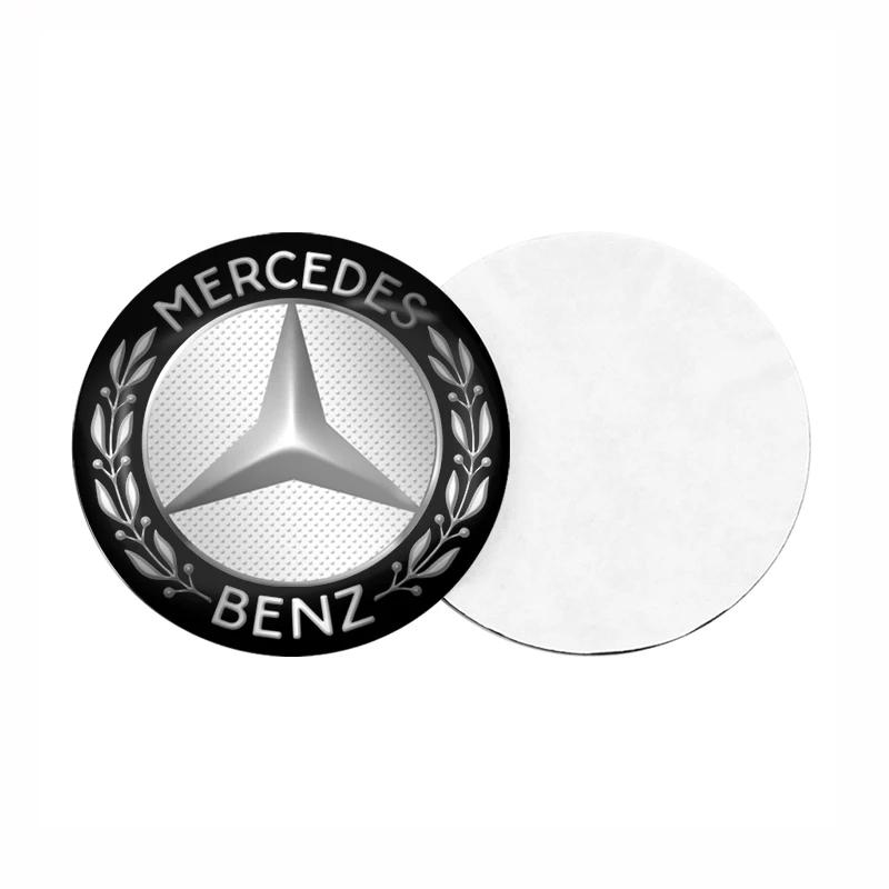4Pcs Car Wheel Center Hub Cap 56mm Emblem Decal Wheel Sticker for Mercedes Benz AMG W108 B/C Class C200L GLC GLE CLA W205 W204 AY1