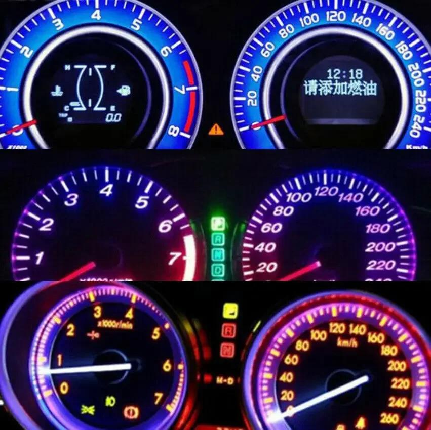 5/10 шт. 12 В T5 Светодиодные лампочки для приборной панели автомобиля Высококачественный универсальный свет приборной панели Боковая лампа Автомобильные аксессуары для интерьера