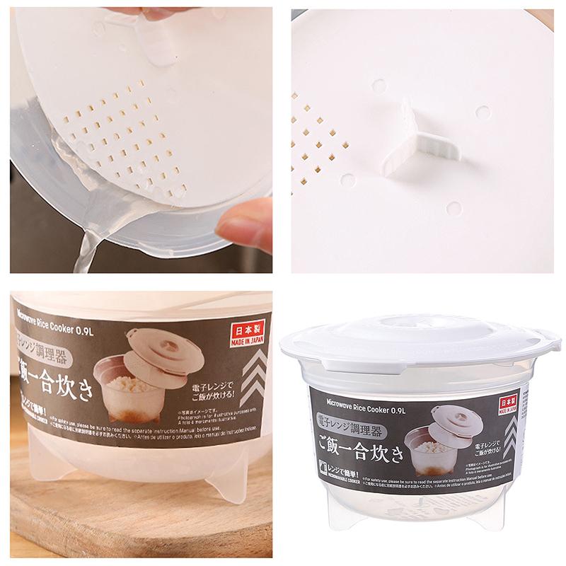 900 мл микроволновая печь рисоварка многофункциональная пароварка приготовление горячего супа бенто ланч-бокс пищевая полипропиленовая кухонная утварь для приготовления на пару