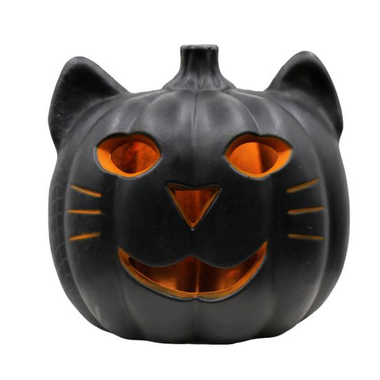 Тыквенный светильник на Хэллоуин, работающий от батареек, тыквенный фонарь, домашний настольный центральный элемент для вечеринки на Хэллоуин