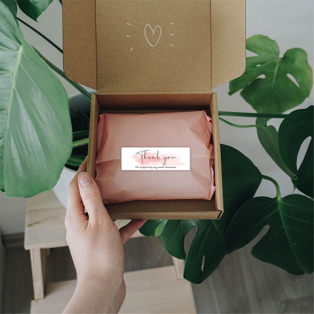 1 рулон наклеек «Спасибо» Клейкий рулон Идеально для запечатывания конвертов, упаковки подарков и поделок своими руками