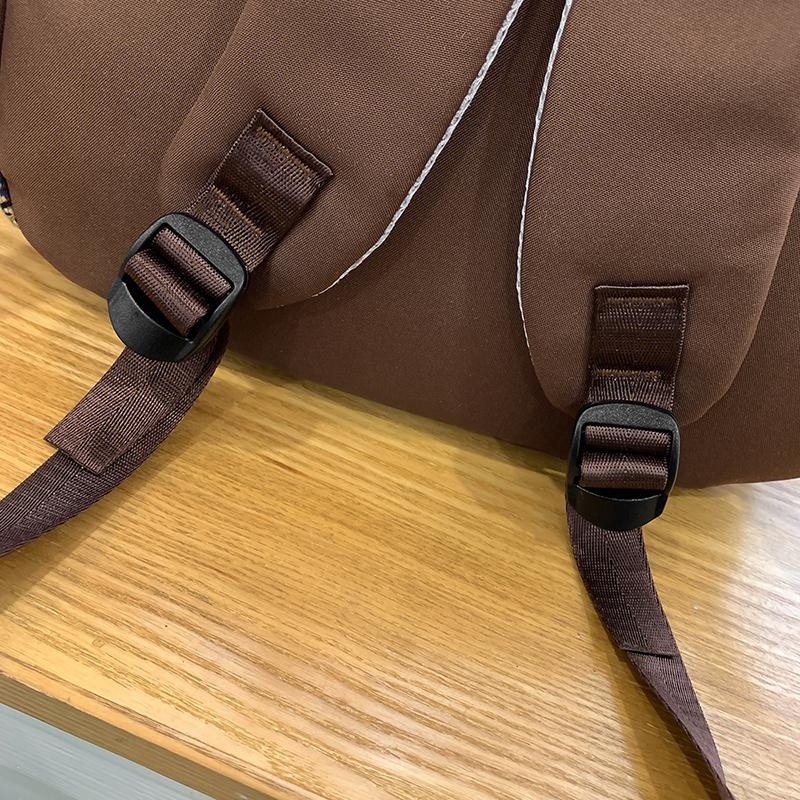 Винтажный клетчатый школьный рюкзак для женщин