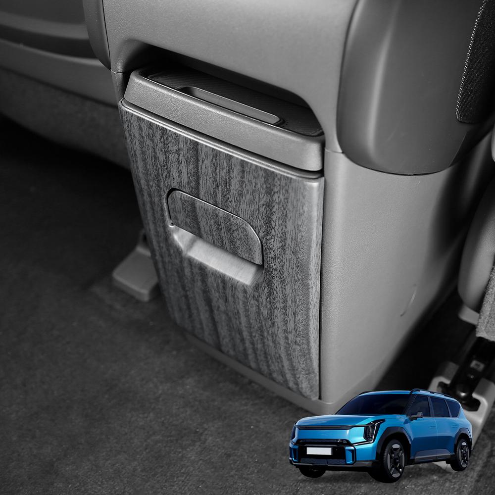 For Kia EV9 6-Seat & 7-Seat Version Center Armrest Rear Anti-Kick Panel Air Vent Cover Interior Auto Accessories